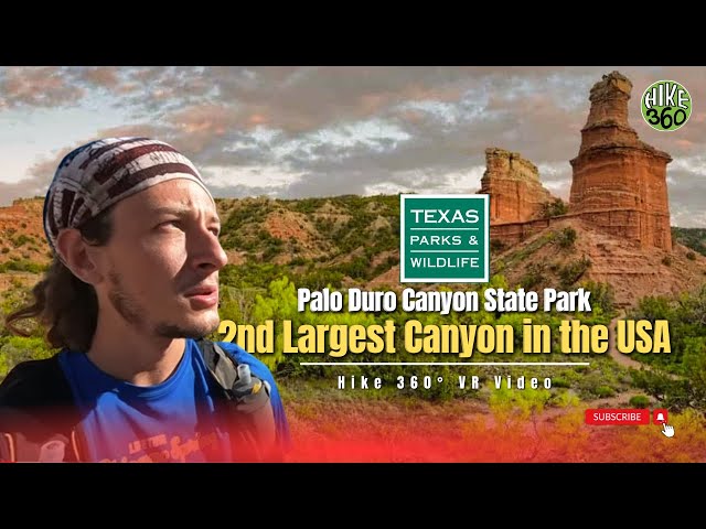 Running in the 2nd Largest Canyon in the USA, Palo Duro Canyon State Park, TX (Hike 360° VR Video)