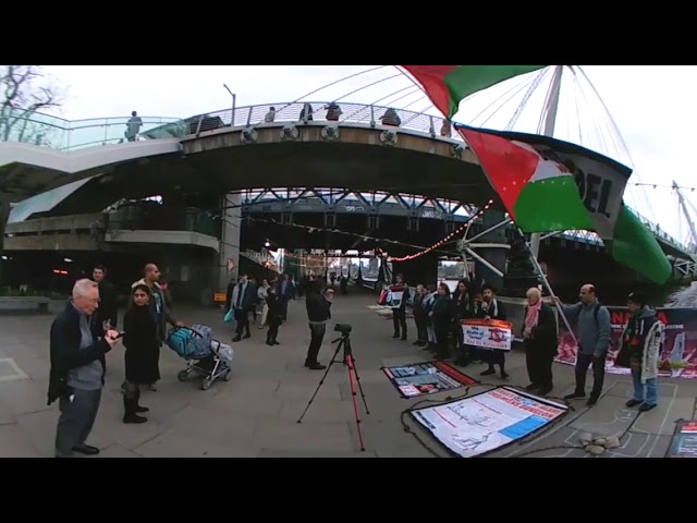 #360Video - Rabbi Elhanan Beck ( Neturei Karta ) at London Palestinian Prisoners Day 2018