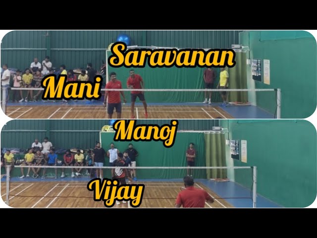 3rd - 23/ Feb/2025  - Vijay & Manoj VS Mani & Saravanan #badminton #moneyosai #ps #shuttle #trichy