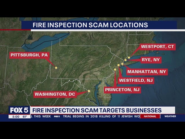 Scammer posing as fire equipment inspector in DC possibly linked to 6 cases along East Coast