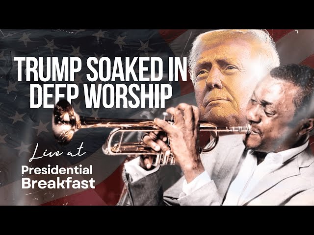 NATHANIEL BASSEY LEADS DONALD TRUMP AND THE WHOLE US DELEGATES IN DEEP WORSHIP