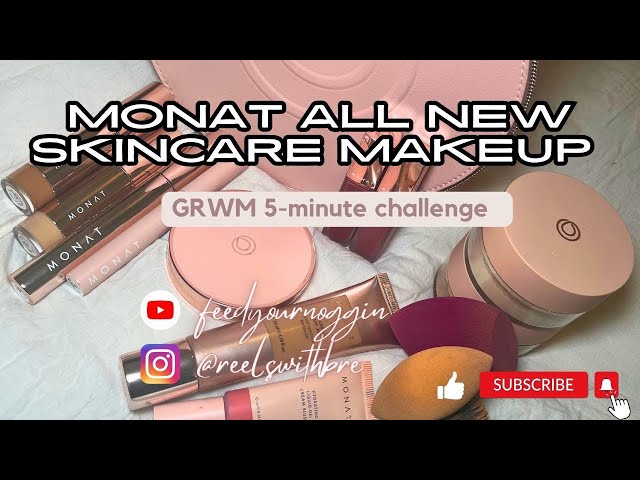 MONAT All new Skincare Makeup | GRWM 5-minute challenge