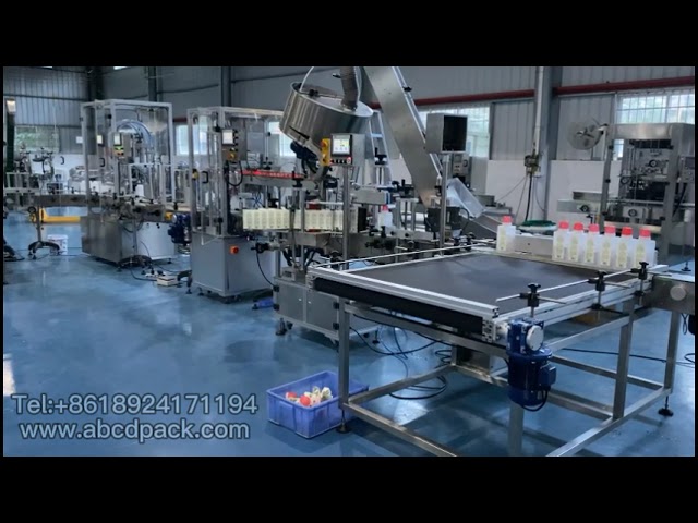 Bottle feeding table,filler,capper,labeller & Bottle collection table ,filling line for jam.