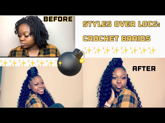 CROCHET BRAIDS OVER LOCS USING HARLEM 125 KIMA RIPPLE DEEP | ONLY $18!?