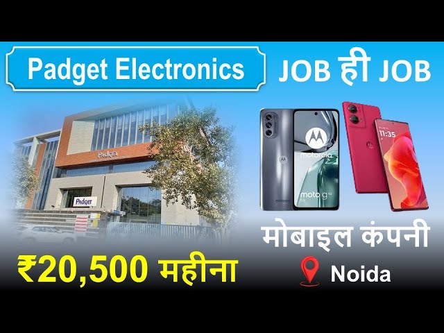 20500  Total fresher लड़कों की | Padget Electronics Pvt Ltd job | Padget Electronics job vacancy