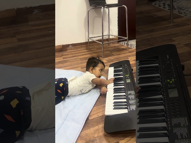 7 month old boy playing piano ( He is my brother)