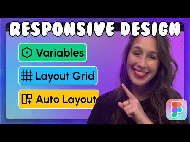 Figma RESPONSIVE DESIGN using Variables, Layout grids and Auto Layout | Figma 2024