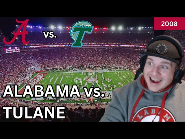 ALABAMA VS TULANE 2008 (REACTION)