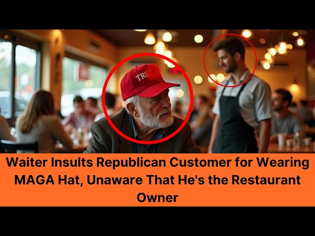 Waiter Insults Republican Customer for Wearing MAGA Hat, Unaware That He's the Restaurant Owner