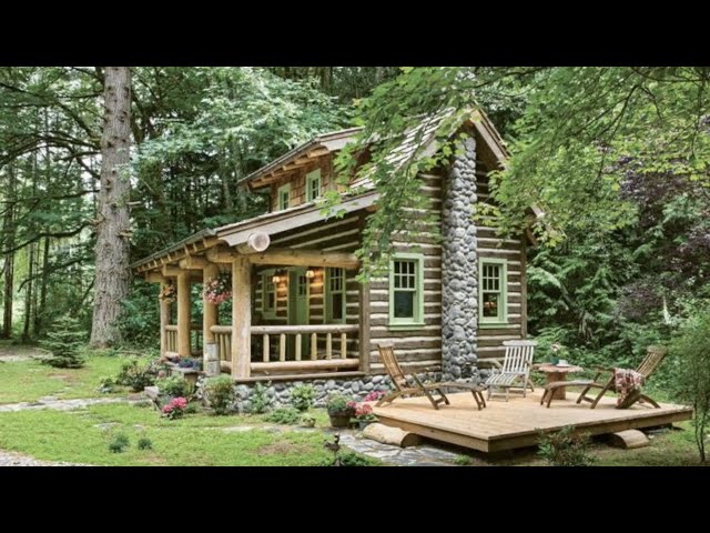 Amazing Beautiful Tour a Tiny Cottage in The Woods