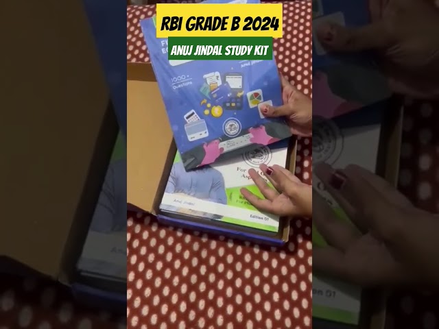 @anujjindal study kit | RBI Grade B #rbigradeb2024 #rbiassistant #fm #quant #resoningtricks #rbi24