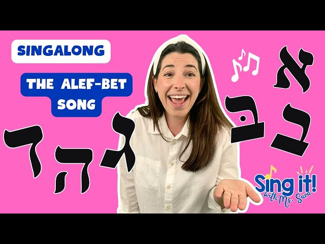 Sing the Hebrew Alphabet | Alef-Bet Song | Sing with Ms. Sara, Jewish Songs, Hebrew School