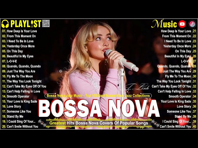 Bossa Nova Jazz Covers 2025 ☕ Relaxing Bossa Nova Jazz Songs Ever 🌺 Most Popular Bossa Nova Songs