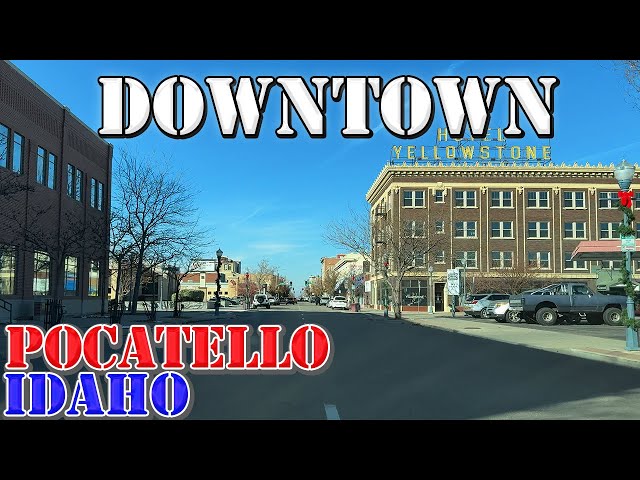 Pocatello - Idaho - 4K Downtown Drive