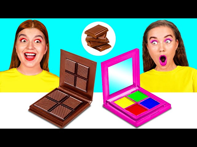 Real Food vs Chocolate Food Challenge | Crazy Ideas To Cook by DaRaDa Challenge