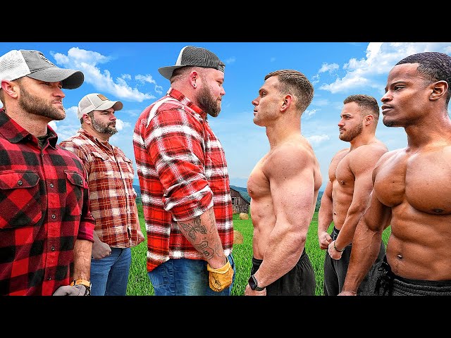 FARMERS VS BODYBUILDERS (Who Is Stronger?)