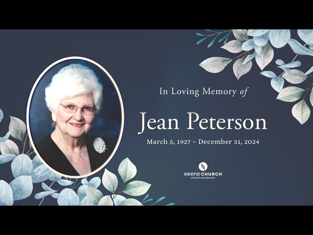 Memorial Service for Jean Peterson