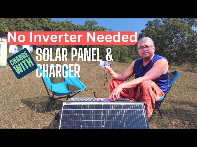 Why Inverter? Charge Power Bank with Solar Panel and Charger #carcampingindia