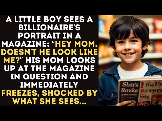 A Little Boy Sees a Billionaire’s Portrait in a Magazine: "Hey Mom, Doesn’t He Look Like Me?"