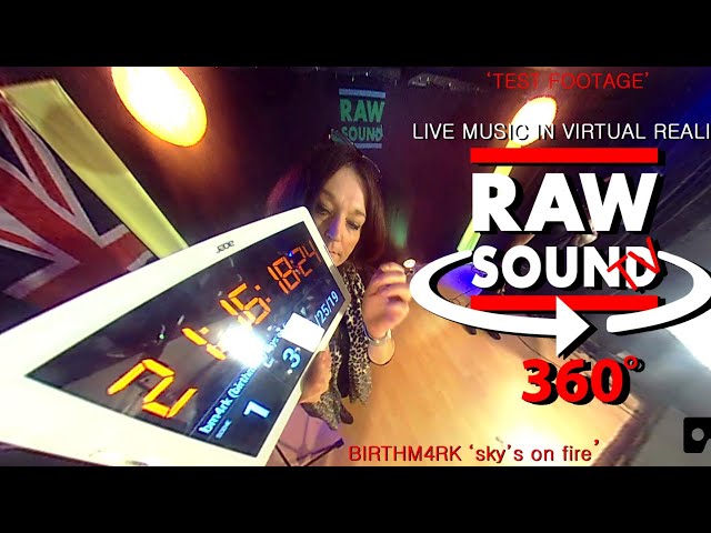 RawSound TV - Live Music in 360° VR Test Footage feat. BM4RK - 'Sky's on Fire'.