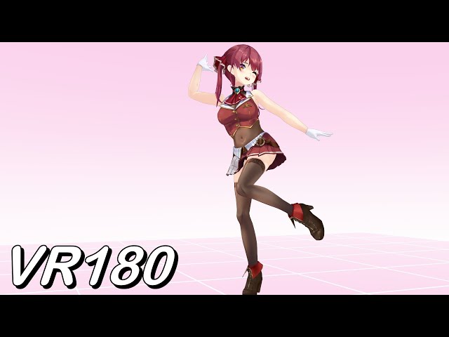 【VR180】Close VR Bibidiba - Houshou Marine【Hololive MMD 8K】 M injected