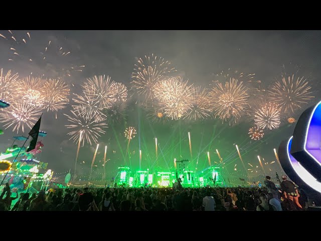 [4K] [2022] Saturday Fireworks w/ Excision at the Basspod @Electric Daisy Carnival (EDC) Las Vegas