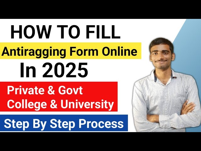 How to  Fill Anti Ragging Form Online registration 2025 |Anti Ragging form Fill Up #jeemain2025