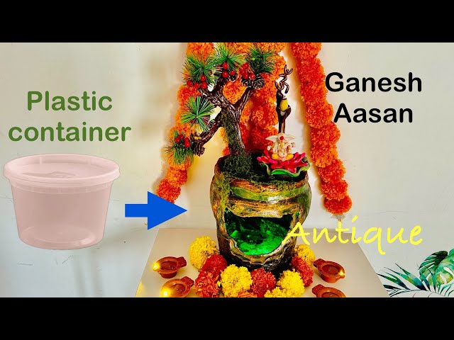 Making of Ganesh Aasan /Diy home decor @Craftsandorigami1