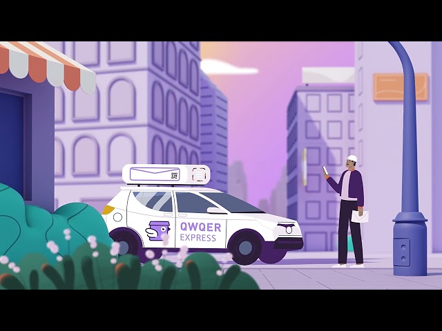 Commercial 2D Animation for Mobile Delivery App QWQER | 2D Commercial Animation Video Production