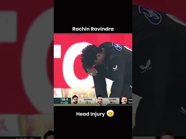 Head Injury 🤕🩸 Rachin Ravindra 🤕