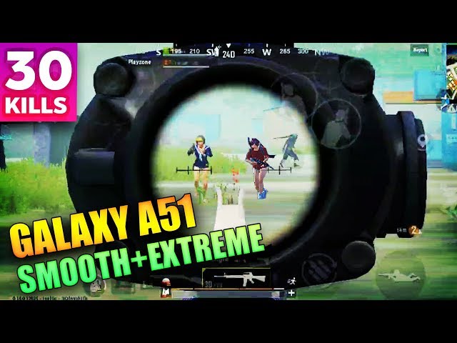 SAMSUNG GALAXY A51 PUBG MOBILE | SMOOTH + EXTREME | 30 KILLS | DUO VS SQUAD