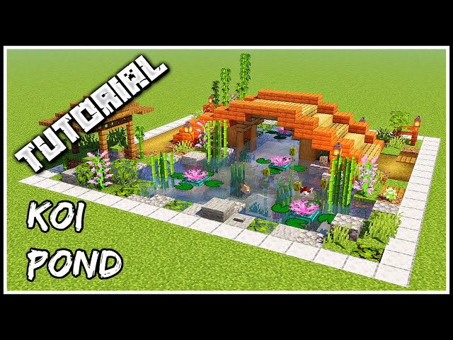 How To Build A Koi Pond | Minecraft Tutorial