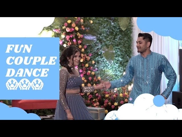 SUPER FUN COUPLE SANGEET DANCE CHOREO | Aankhein Khuli | Mere Mehboob Mere Sanam | JullyxShahil