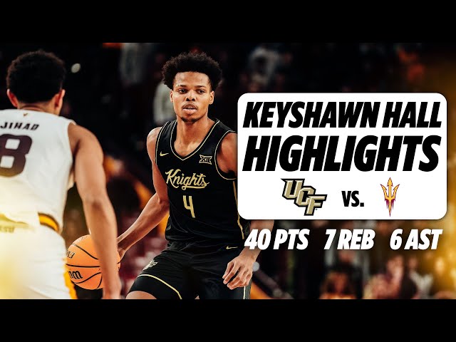 Keyshawn Hall Highlights (40 POINTS) vs. Arizona State  // Jan. 15, 2025