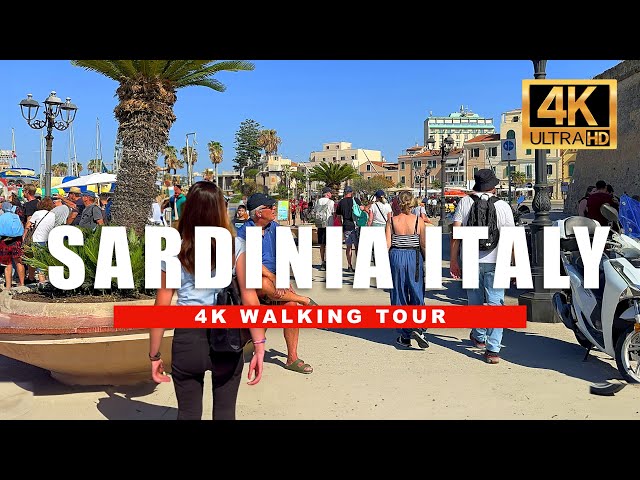 🇮🇹 Sardinia, Italy Walking Tour - Alghero Beach and Fortress City Walk [ 4K 60fps HDR ]