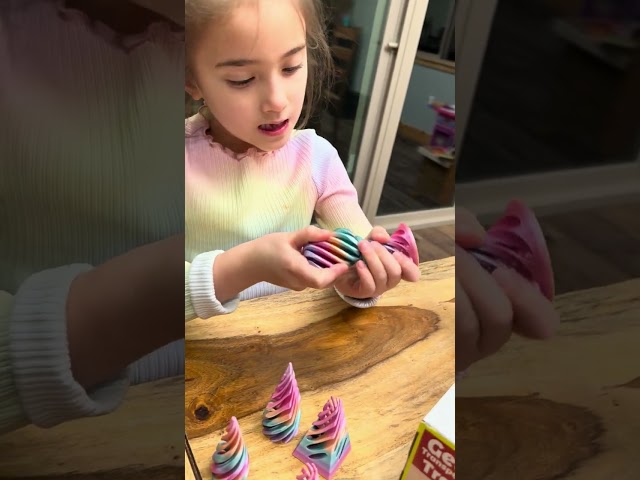 Impossible Pyramid Passthrough Sculpture,3D Printed Spiral Cone Toy trend #shorts #fidget #viral