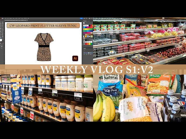 DESIGN WITH ME | GROCERY SHOP WITH ME AT SHOPRITE | GROCERY HAUL | CHIT-CHAT | S1V2