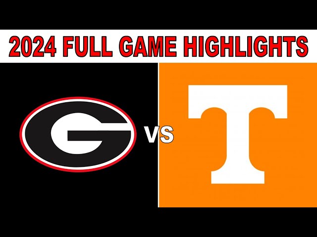 Georgia vs Tennessee 2024 | Full Game Highlights Every Play | College Football Week 12 | 1 Hr Dawgs