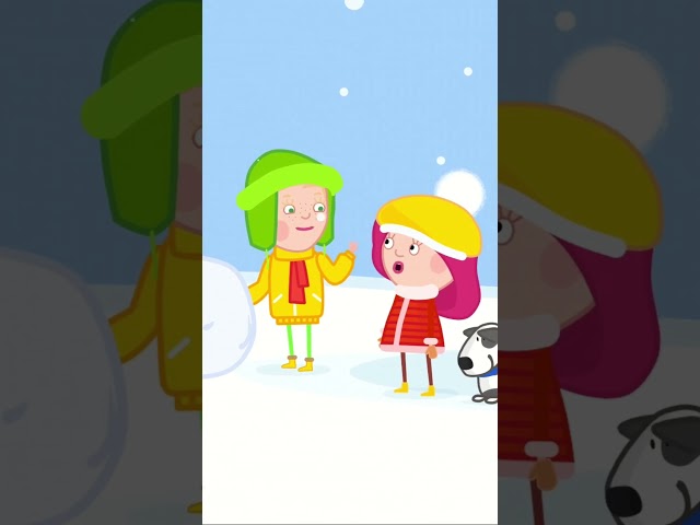 Schneemann bauen ⛄ mit Smarta und Amalia #cartoon #zeichentrick