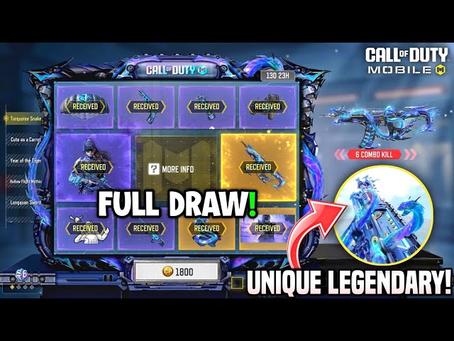 Buying *New* Legendary Grau 5.56 Sapphire Fangs in CODM | TURQUOISE SNAKE Draw Cod Mobile