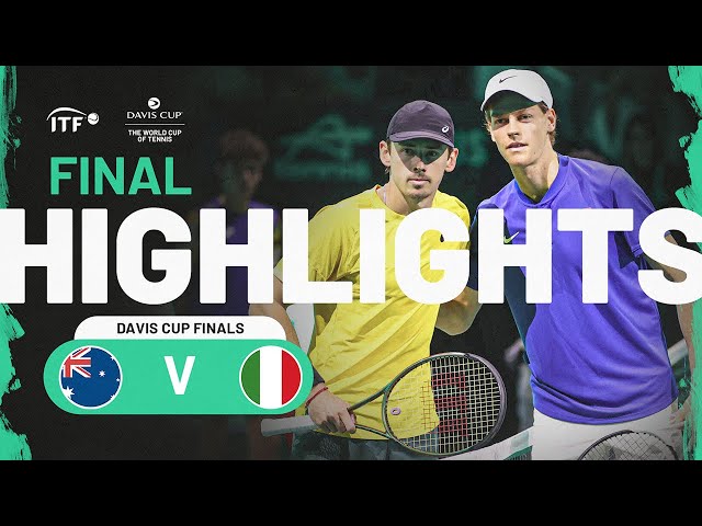 Highlights: De Minaur (AUS) v Sinner (ITA) | Davis Cup Finals 2023