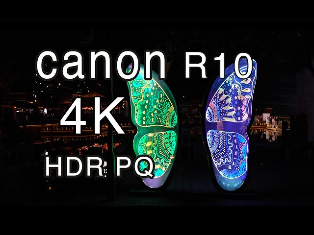 canon r10 4K HDR PQ low light