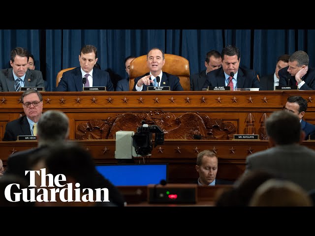 Trump impeachment inquiry: day one of public hearings – watch live