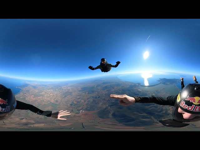 Skydiving Jump - Relative work with Massimiliano - 862° jump [360°]