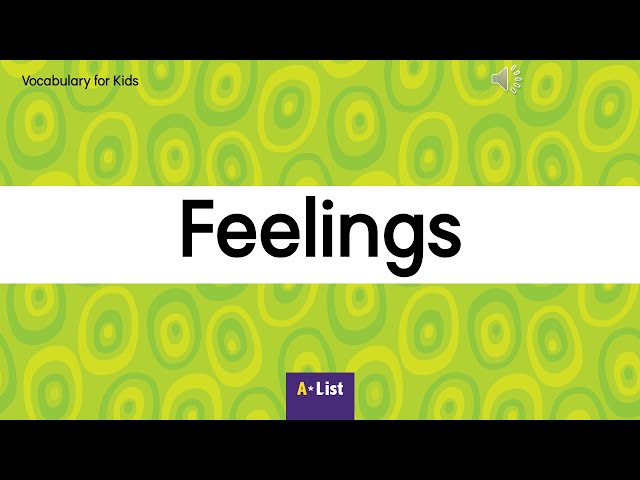 Vocabulary for Kids l Feelings