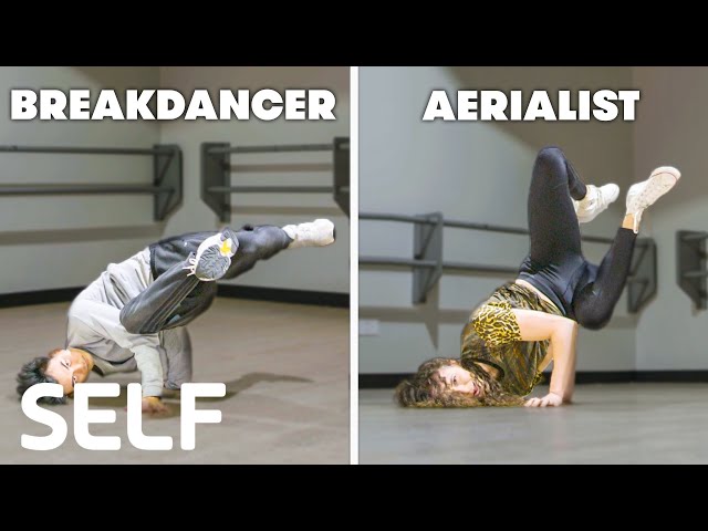 Aerialists Try to Keep Up with Breakdancers | SELF