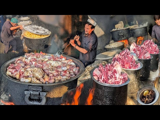 PESHAWAR ROAD SIDE NAMKEEN LAL CHAPUR ROSH RECIPE | NANKEEN ROSH RECIPE | STREET FOOD IN PESHAWAR