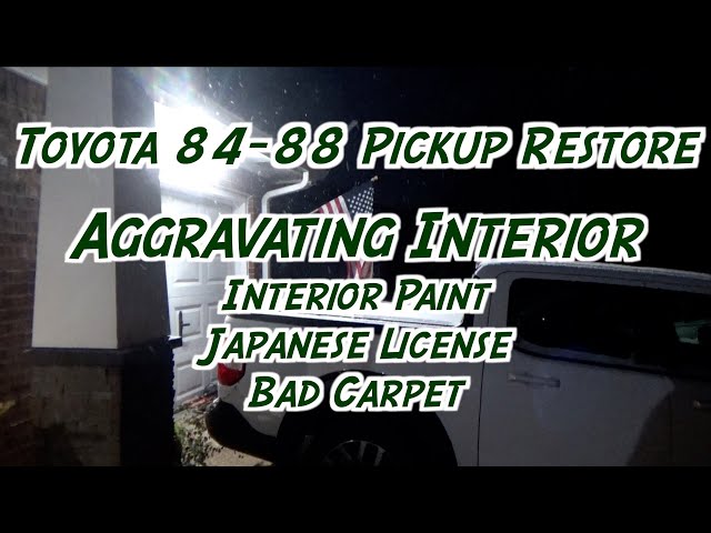 Toyota 84-88 Pickup Paint and Restore - Interior Going Back Together