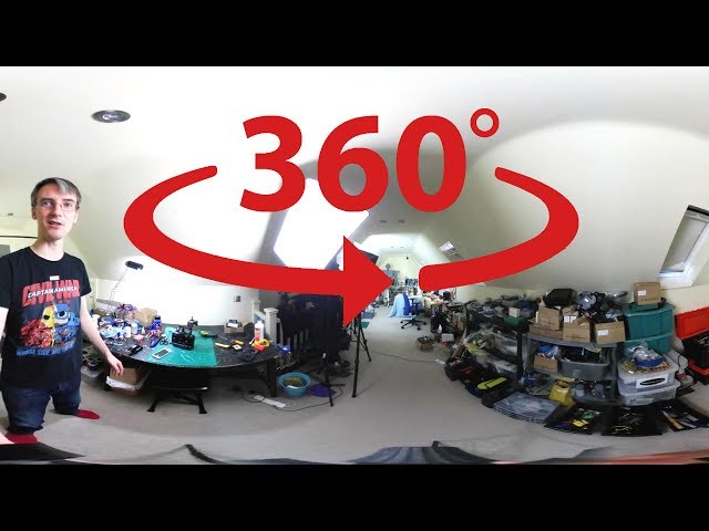 360° Workspace Tour using Samsung Gear 360 Camera | James Bruton