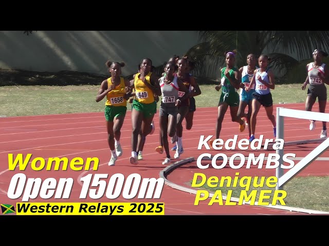 Women 1500m Open | Denique PALMER | Kededra COOMBS | Shannya PALMER | Western Relays 2025